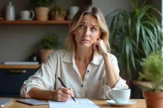 Femme préparant une liste avant de contacter une aide à domicile, erreurs à éviter